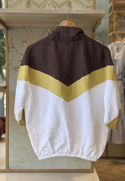 MOTEL - Maglia Geometric Cioccolato