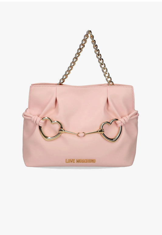 LOVE MOSCHINO - Borsa A Spalla Double Love Cipria
