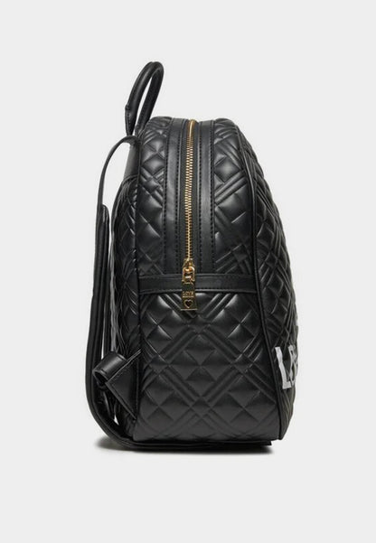 LOVE MOSCHINO - Zaino Logo Quilt Nero