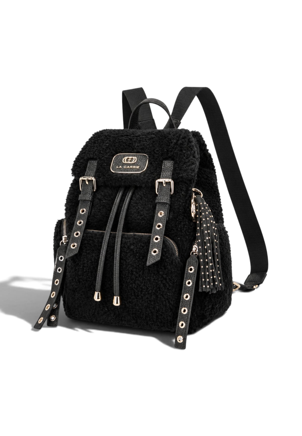 LA CARRIE - Zaino TEDDY ECO FUR Nero
