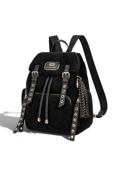LA CARRIE - Zaino TEDDY ECO FUR Nero