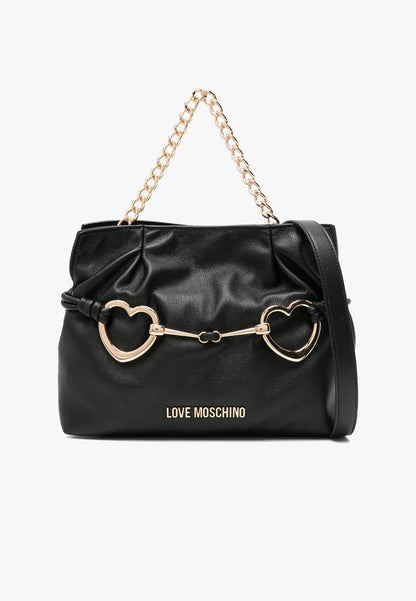 LOVE MOSCHINO - Borsa A Spalla Double Love Nero