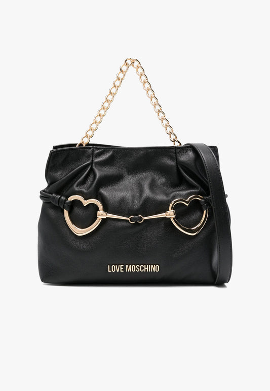 LOVE MOSCHINO - Borsa A Spalla Double Love Nero