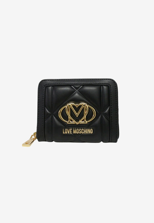 LOVE MOSCHINO - Portafoglio Piccolo Embossed Nero