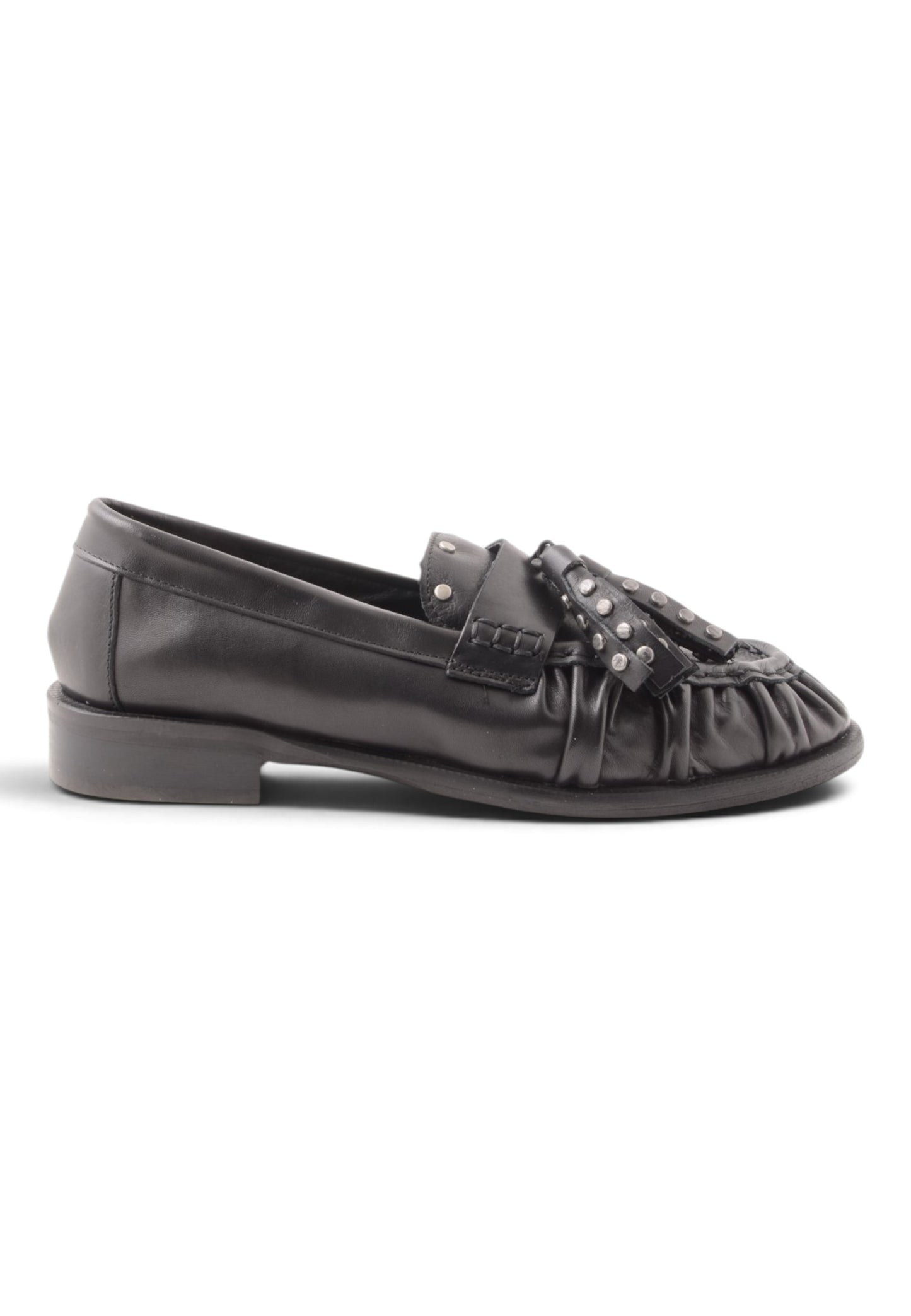 DIVINE FOLLIE - Mocassino In Vera Pelle Nero