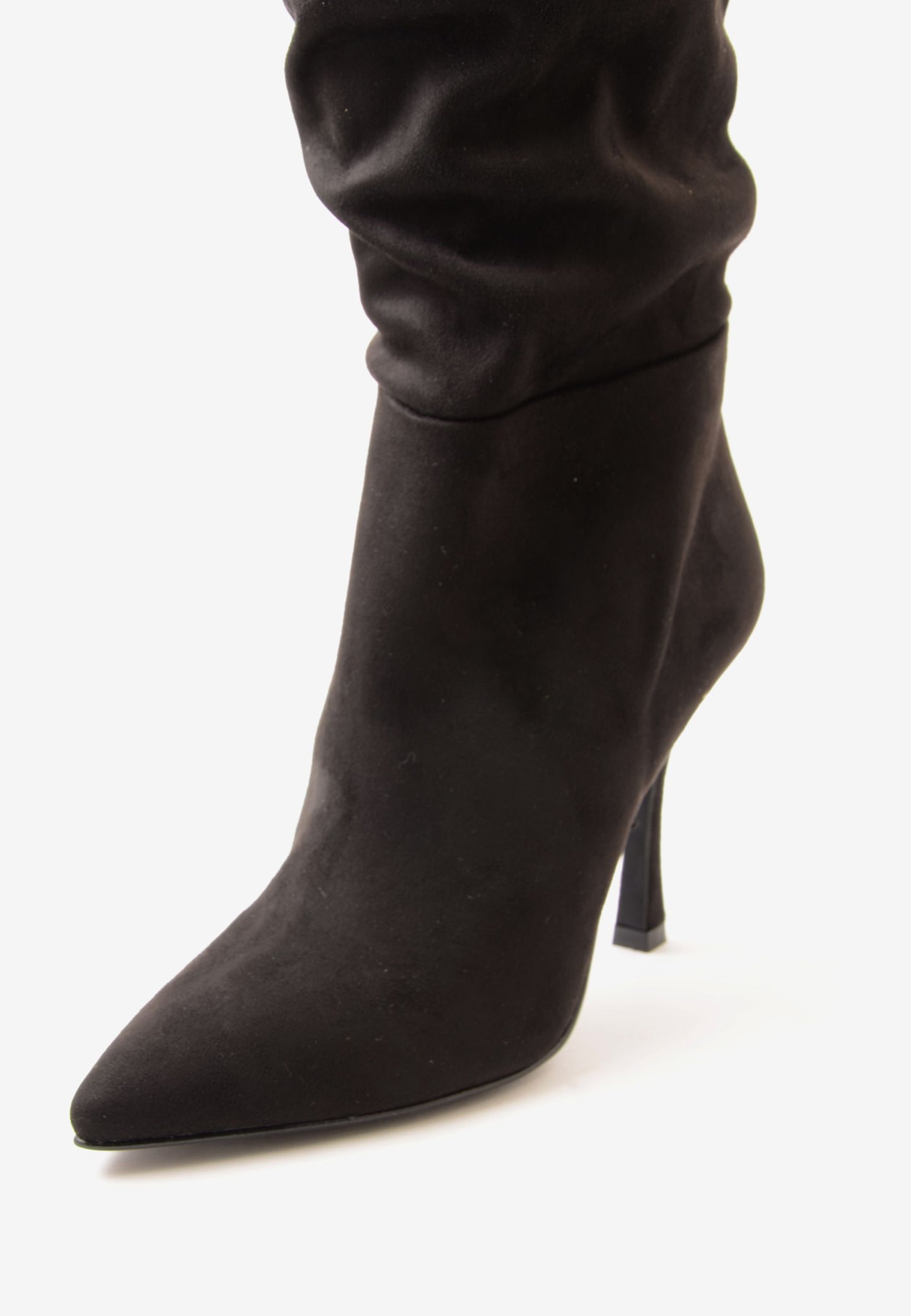DIVINE FOLLIE - Stivale Camoscio Calza Nero