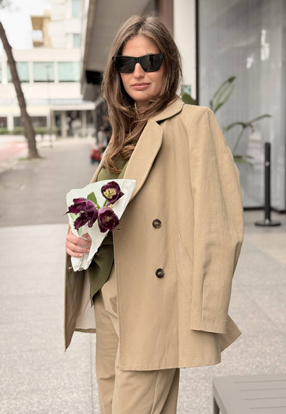 MARYLEY - Trench In Gabardine Nocciola
