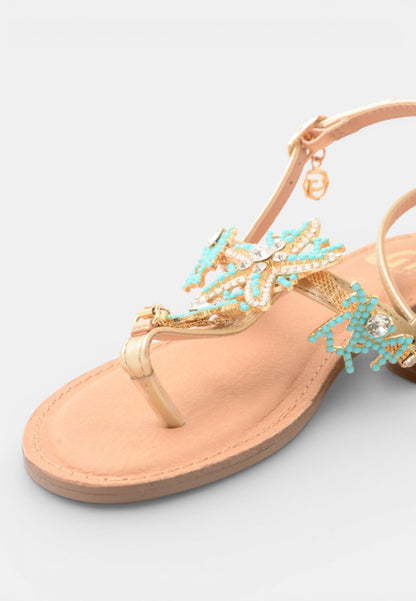 GOLD&GOLD - Sandalo Infradito Capri Azzurro