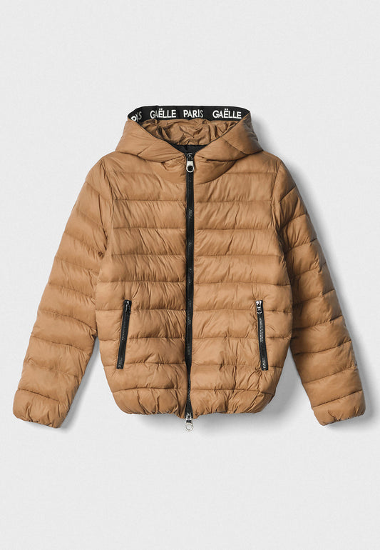 GAELLE - Piumino manica-lunga Beige