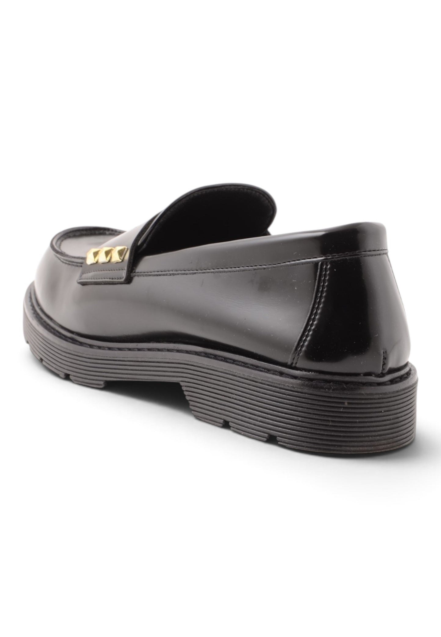 DIVINE FOLLIE - Mocassino Chunky In Pelle Nera
