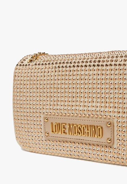LOVE MOSCHINO - Borsa A Tracolla Sparkling Gold