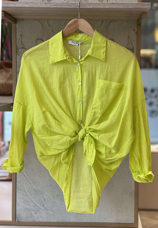 MOTEL - Camicia Mussola Lemonade