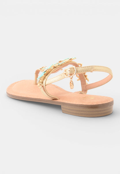 GOLD&GOLD - Sandalo Infradito Capri Azzurro