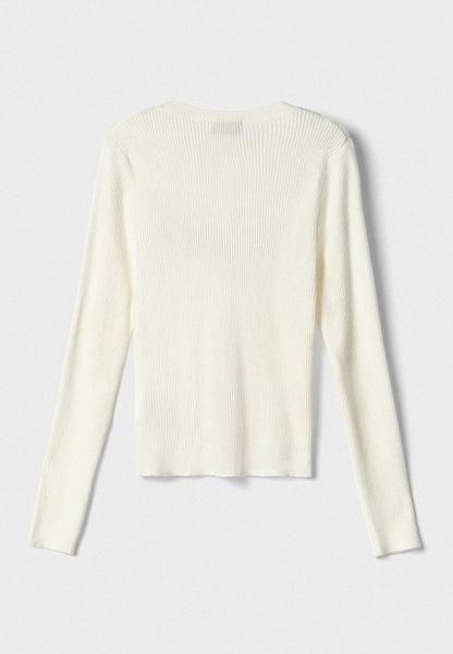 GAELLE - Pullover paricollo Burro