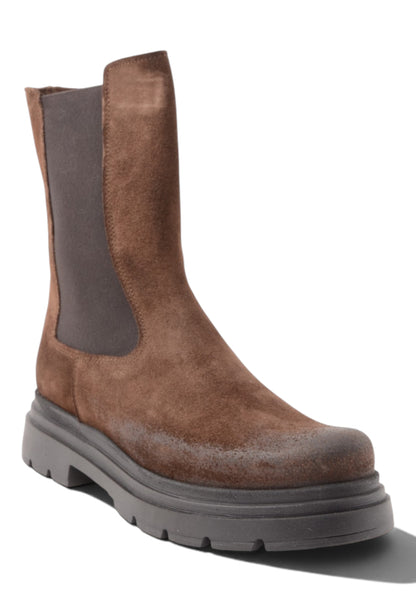 DIVINE FOLLIE - Stivaletto Chelsea In Vera Pelle Moro