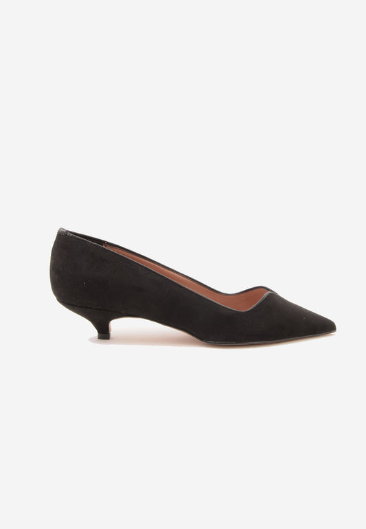 DIVINE FOLLIE - Pumps Camoscio 30mm nero