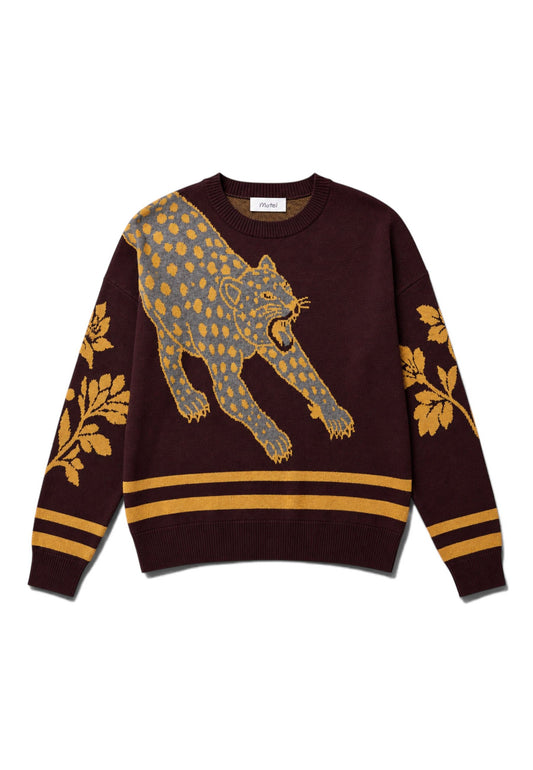MOTEL - Maglione Crewneck Tigre Moro