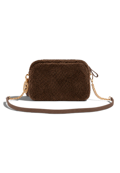 LA CARRIE - Borsa A Tracolla TEDDY ECO FUR Marrone