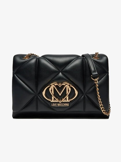 LOVE MOSCHINO - Borsa A Spalla Embossed Nero