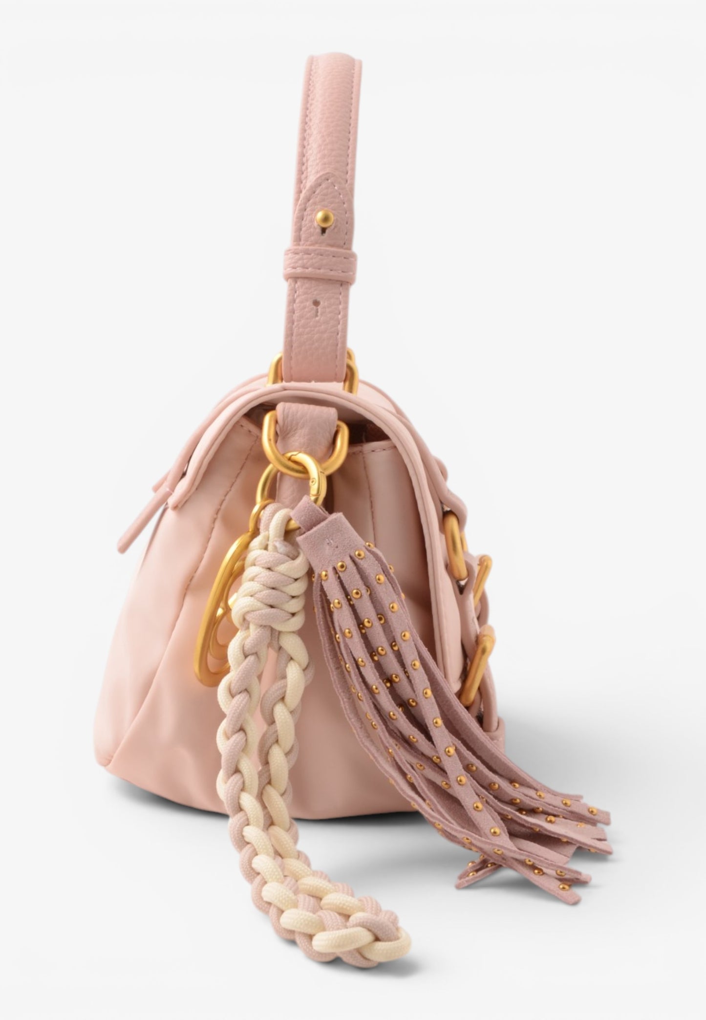 LA CARRIE - Borsa Satchel Dark Nylon Rosa
