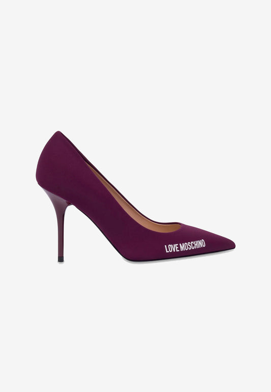 LOVE MOSCHINO - Décolleté In Neoprene Burgundy