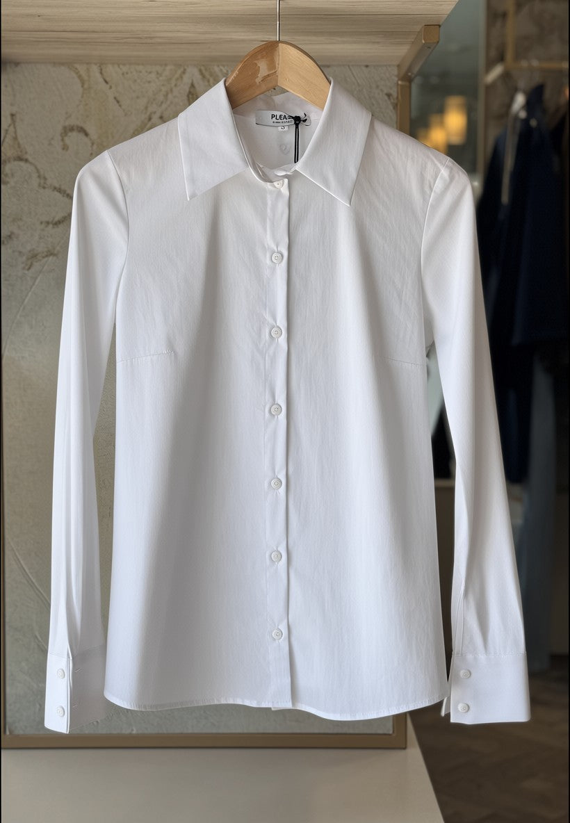 PLEASE - Camicia Slim Bianco