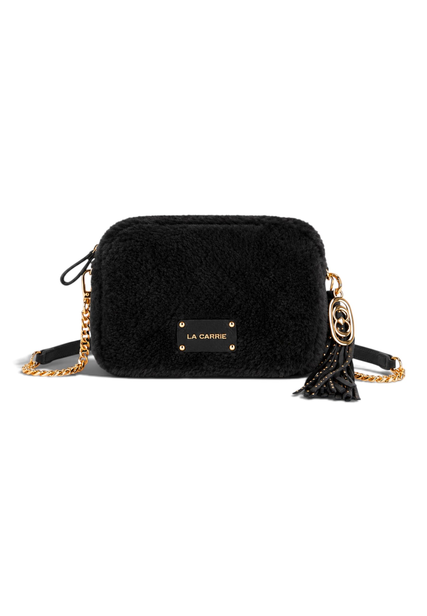LA CARRIE - Borsa A Tracolla TEDDY ECO FUR Nero