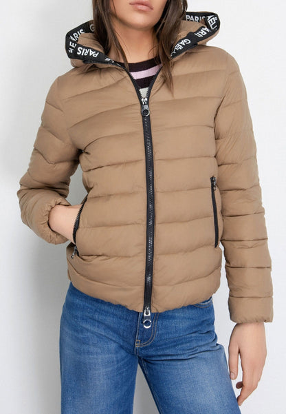 GAELLE - Piumino manica-lunga Beige