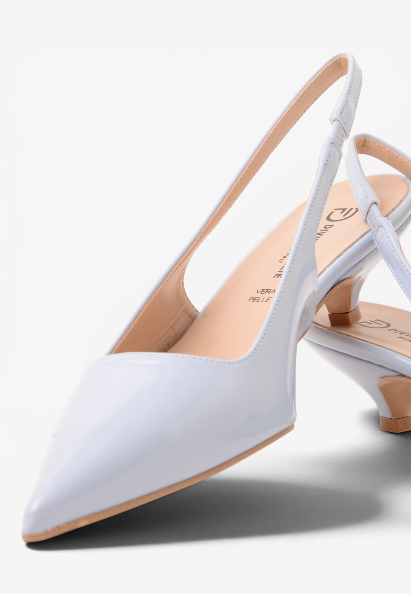 DIVINE FOLLIE - Slingback Vernice Cielo