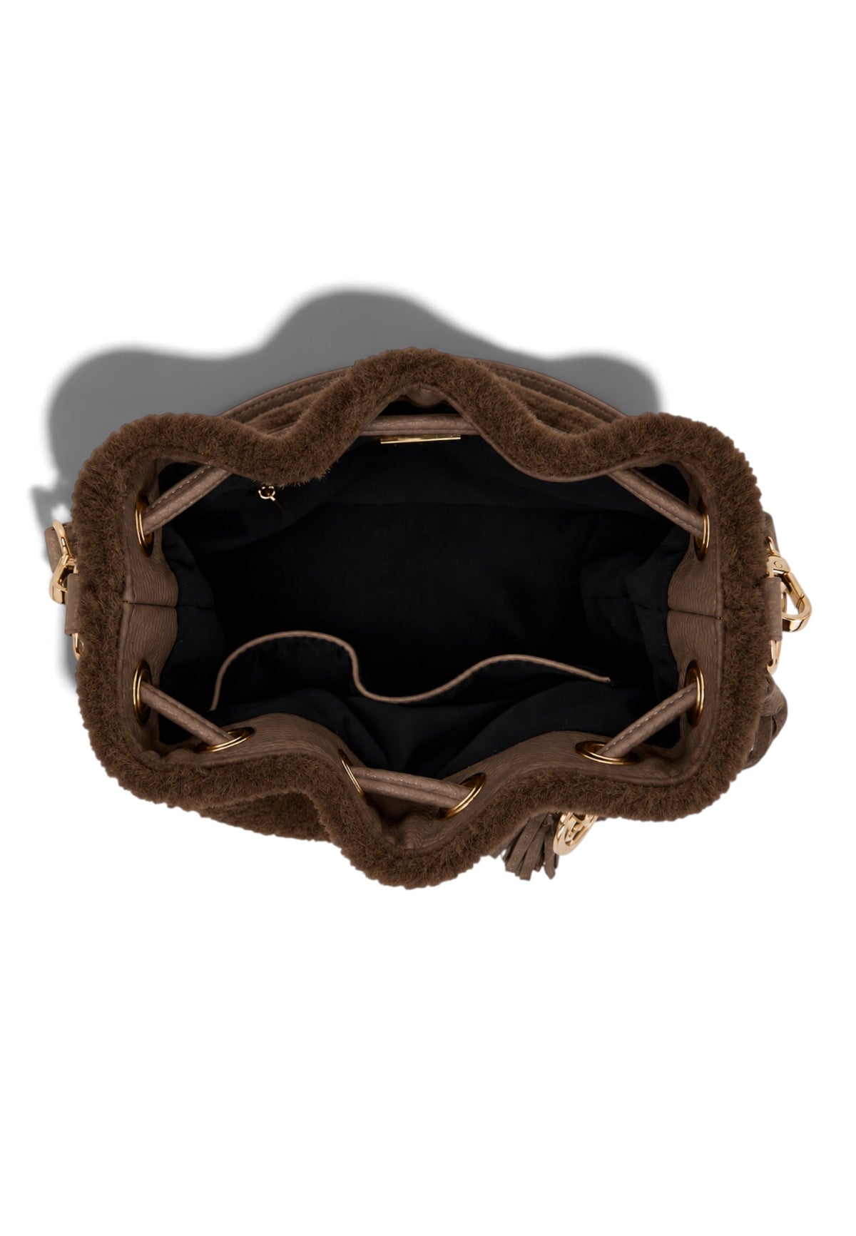 LA CARRIE - Borsa A Tracolla TEDDY ECO FUR Marrone