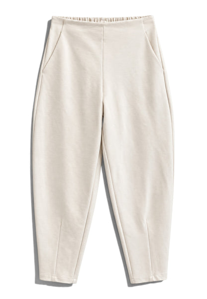 LE STREGHE - Pantalone Baloon Punto Milano Panna