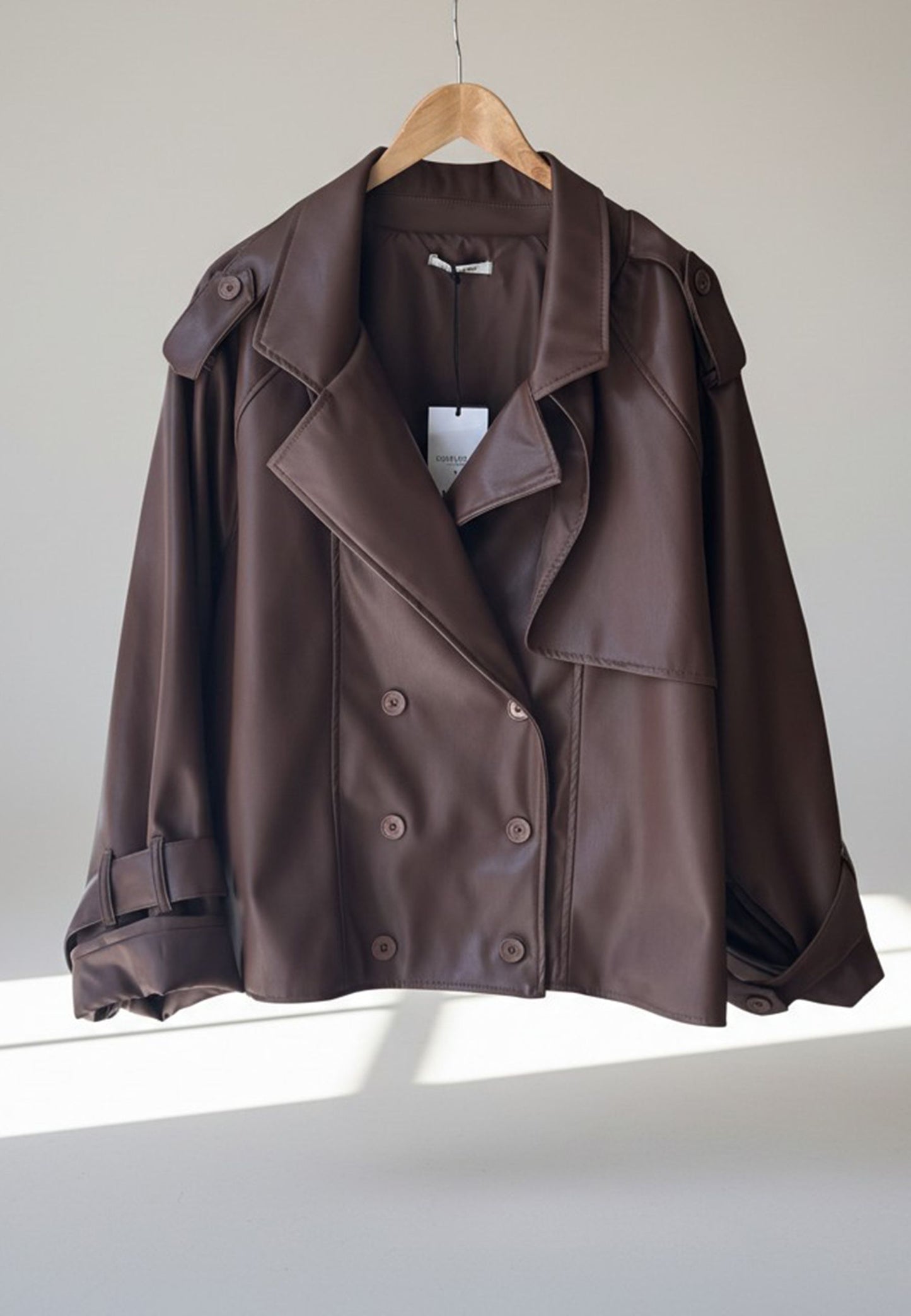 SUSY STAR CURVY - Chiodo In Ecopelle Moro