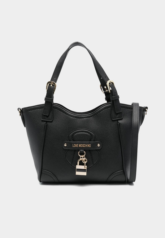 LOVE MOSCHINO - Love Lock Shoulder Bag Black