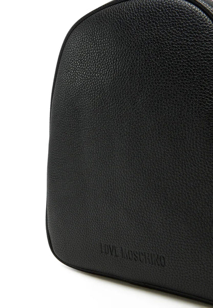 LOVE MOSCHINO - Zaino Lettering Nero Gold