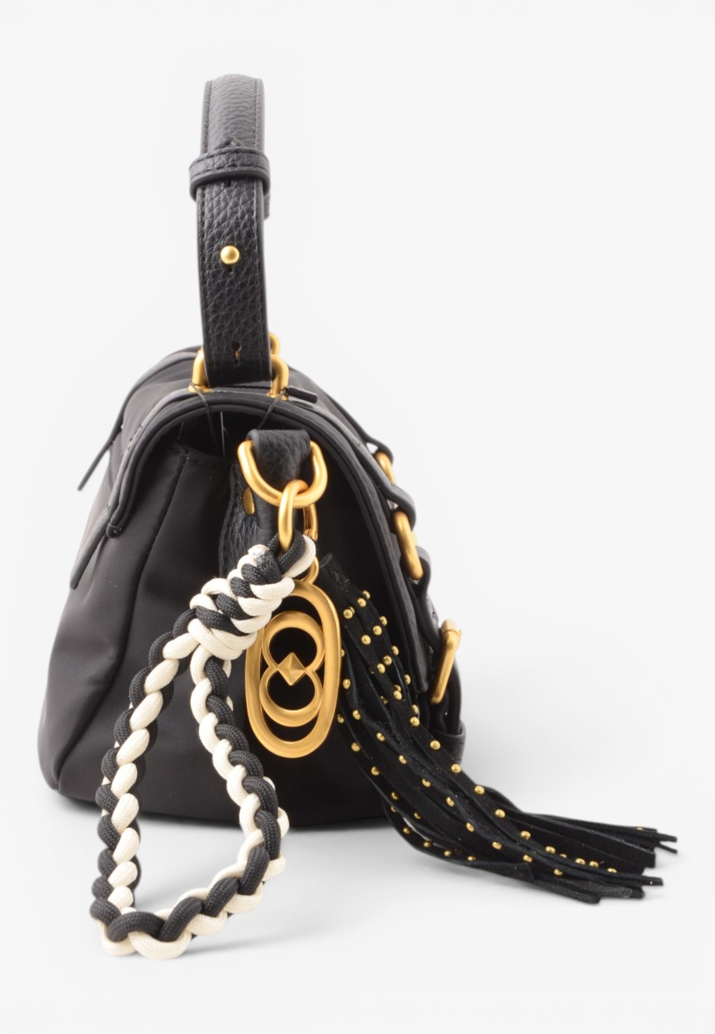 LA CARRIE - Borsa Satchel Dark Nylon Nero