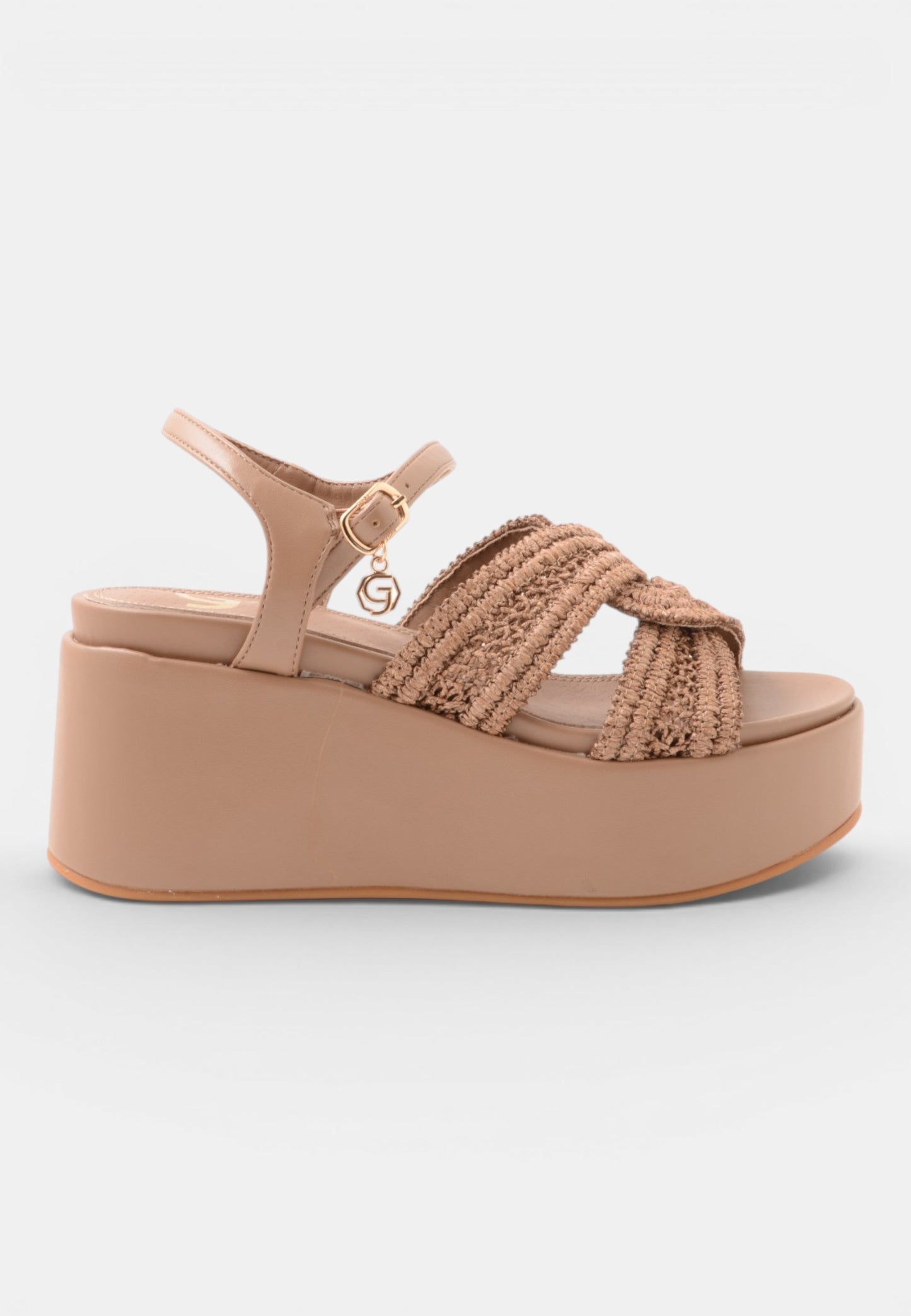 GOLD&GOLD - Sandalo Zeppa Mocha