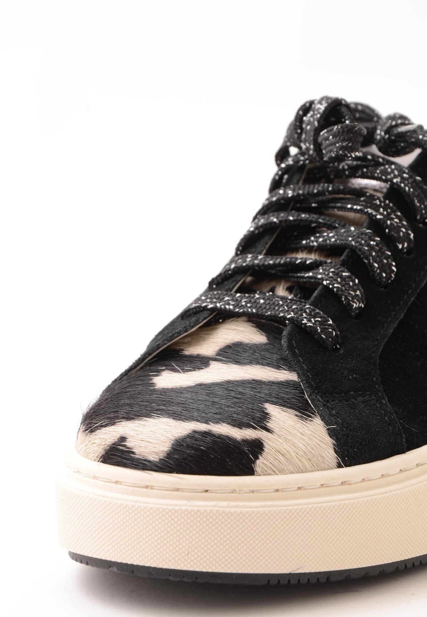 DIVINE FOLLIE - Sneakers Camoscio Muccato Nero