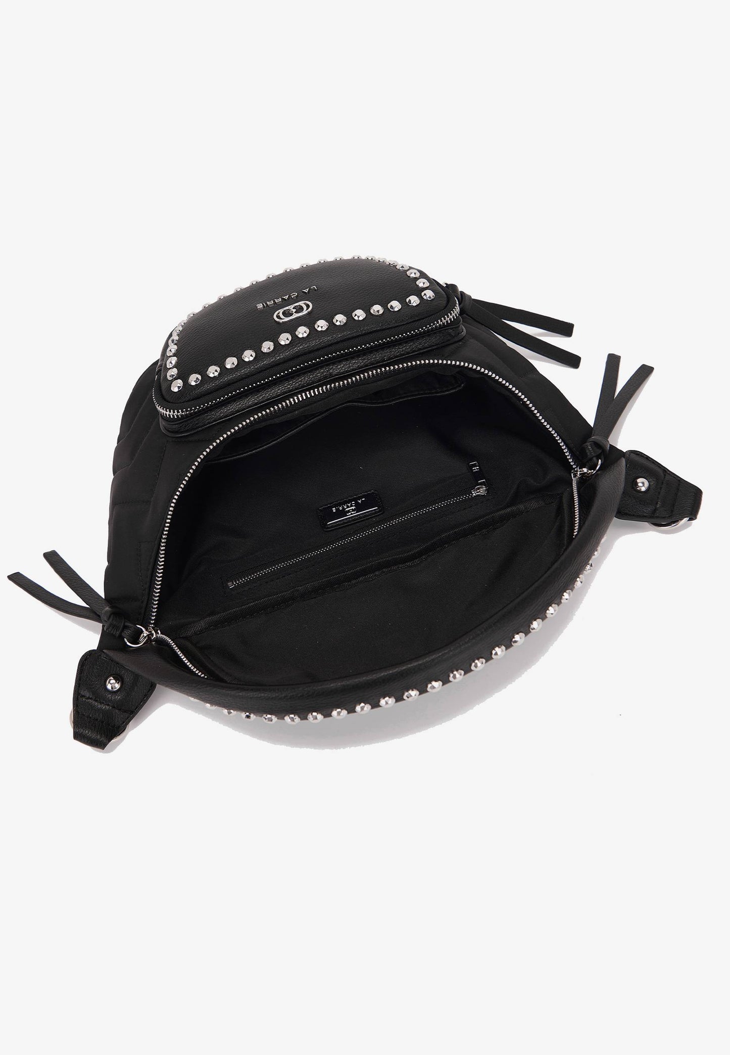 LA CARRIE - Marsupio Nylon Borchie Nero