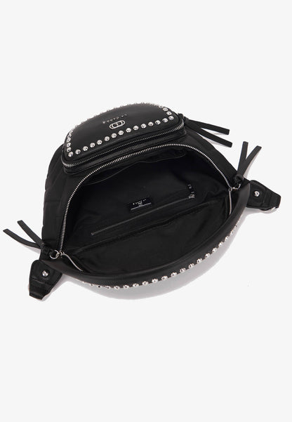 LA CARRIE - Marsupio Nylon Borchie Nero