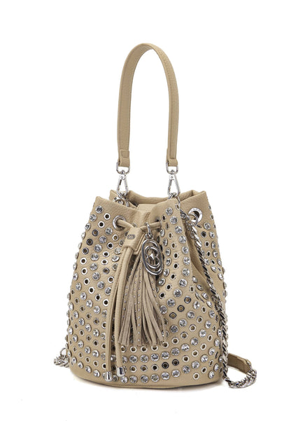 LA CARRIE - Secchiello Strass Andromeda Beige