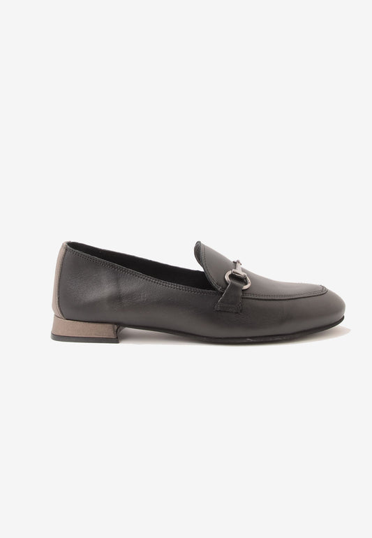 DIVINE FOLLIE - Mocassino Morsetto Nappa Nero