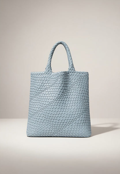 NUNZIA - Borsa A Mano Intreccio Cielo