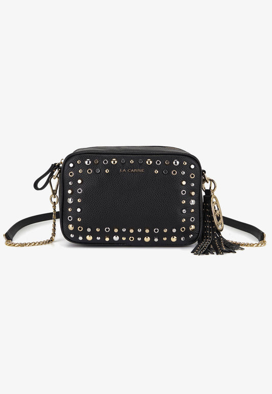 LA CARRIE - Borsa A Tracolla Borchie Nero