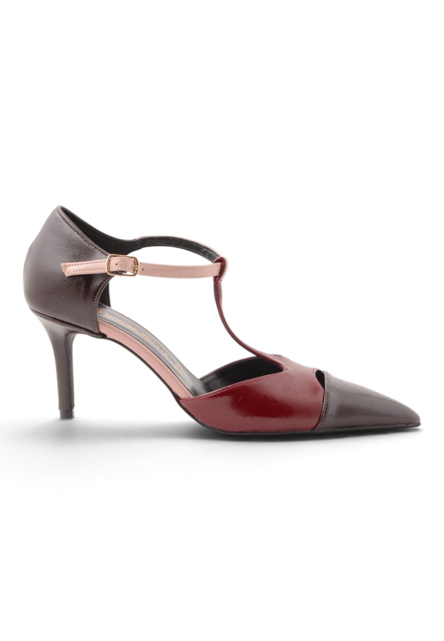 DIVINE FOLLIE - Décolleté T-Strap Bordeaux