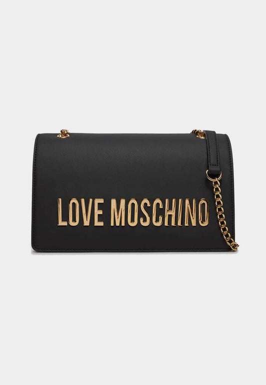 LOVE MOSCHINO - Borsetta A Tracolla Lettering Nero