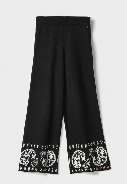 GAELLE - Pantalone maglia Nero