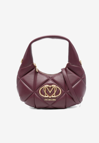 LOVE MOSCHINO - Hobo Bag Embossed Vino