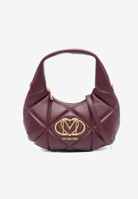 LOVE MOSCHINO - Hobo Bag Embossed Vino