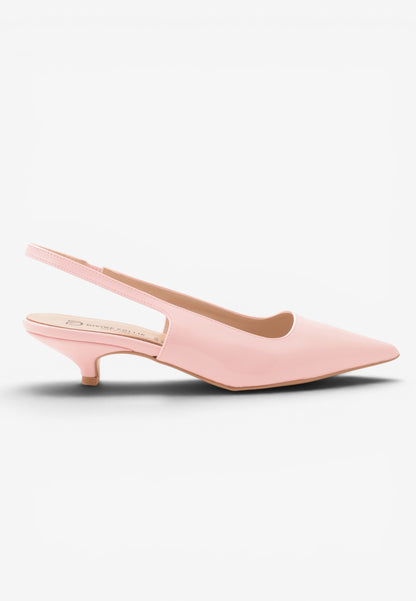 DIVINE FOLLIE - Slingback Vernice Rosa