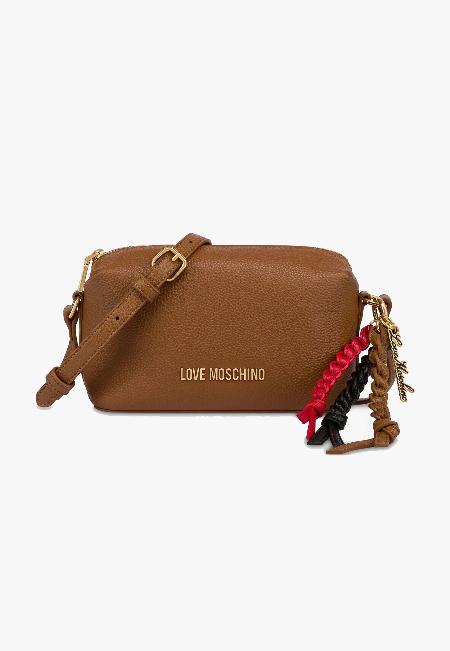 LOVE MOSCHINO - Borsetta Tracolla VERA PELLE Cammello